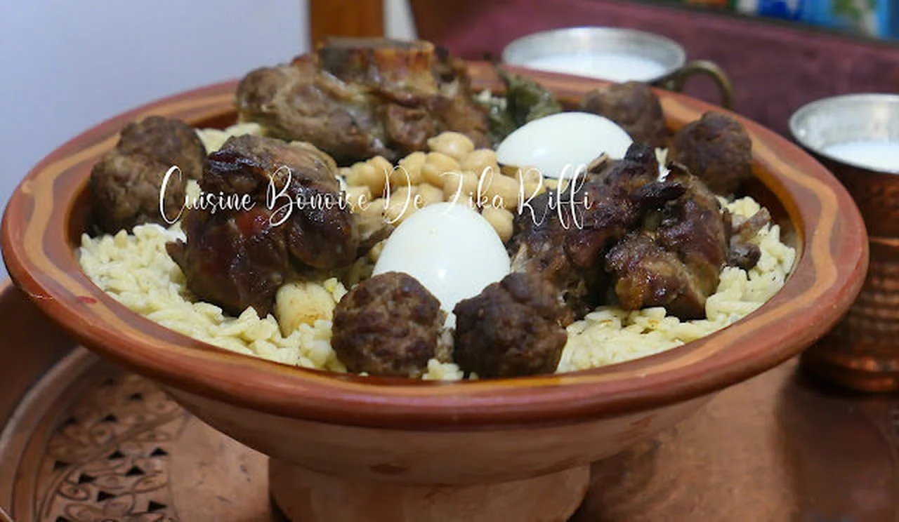 Langues d'oiseaux, boulettes de viande et œufs durs