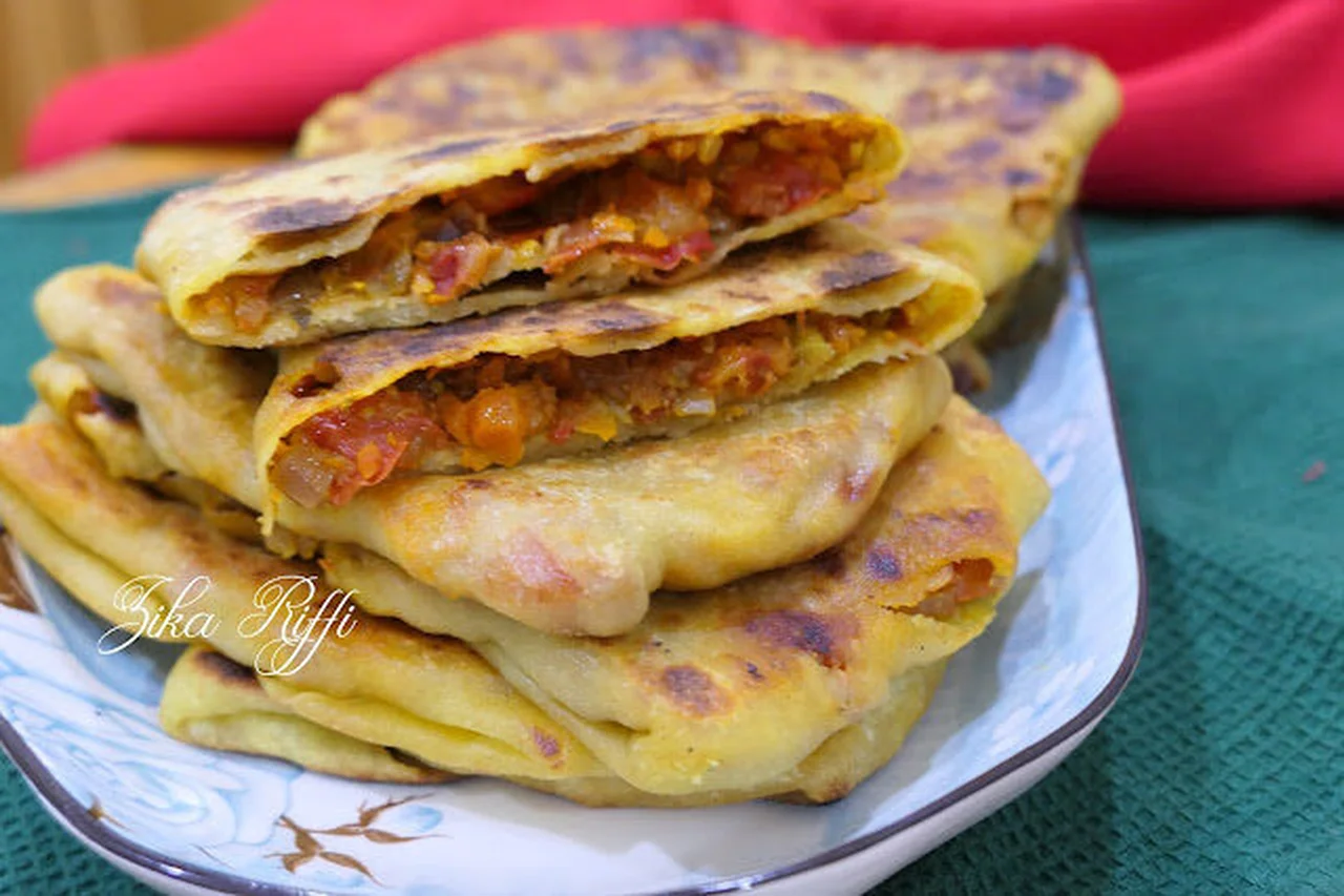 Mahjouba à la chakchouka carvi-coriandre aux carottes