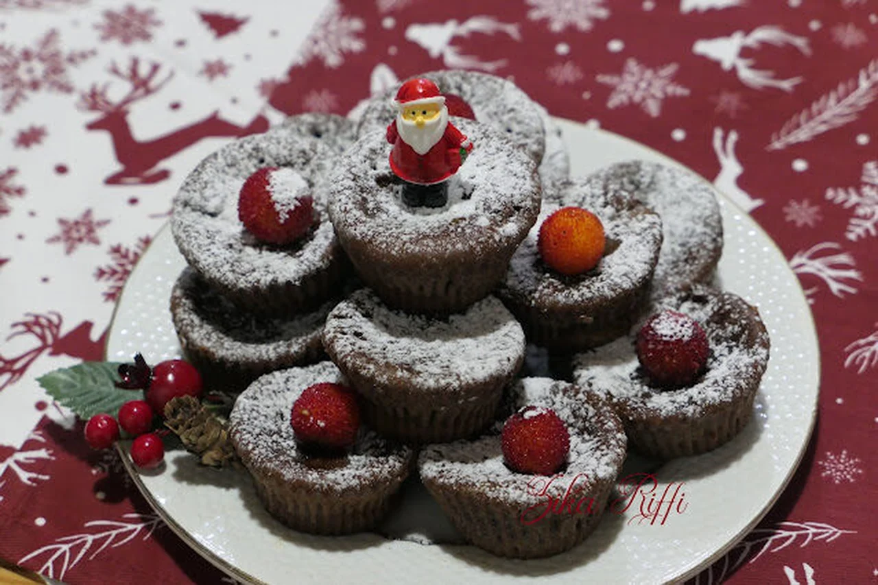 Muffins fondants café, chocolat, vanille et arbouses
