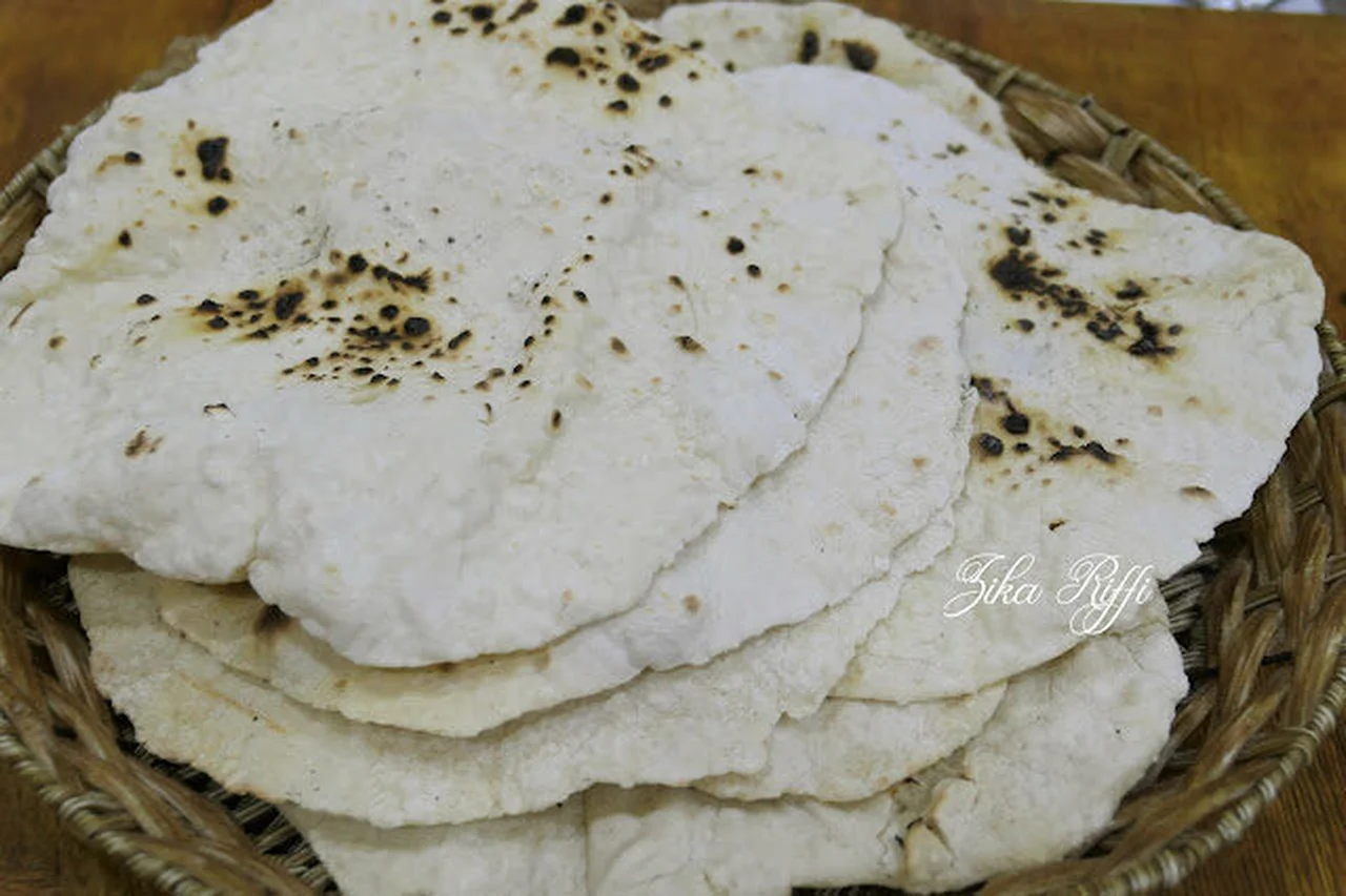 Pain plat indien sans levure