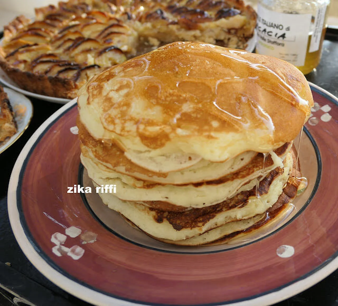 Pancakes au yaourt et miel