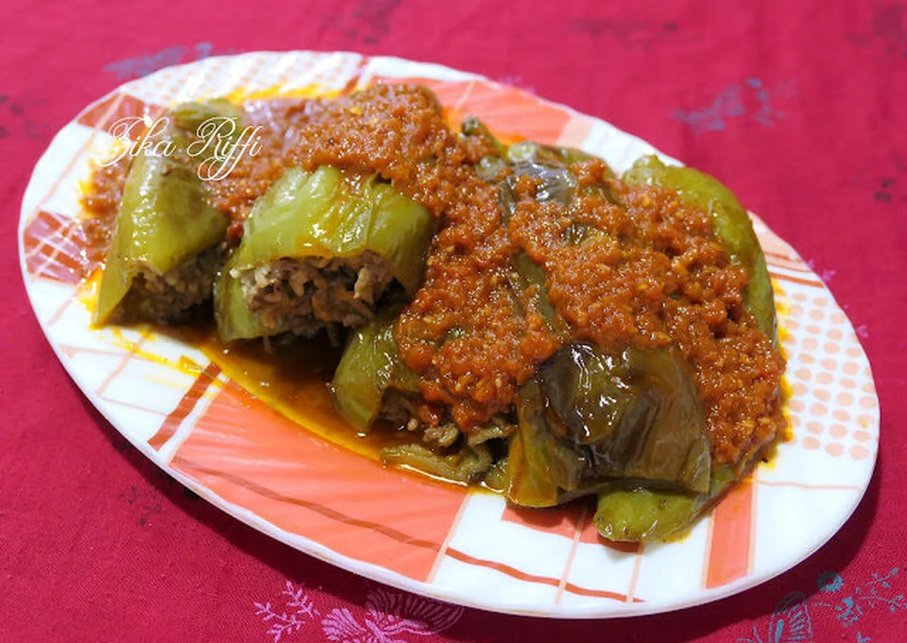 Poivrons farcis de blanc de dinde hachée au parmesan