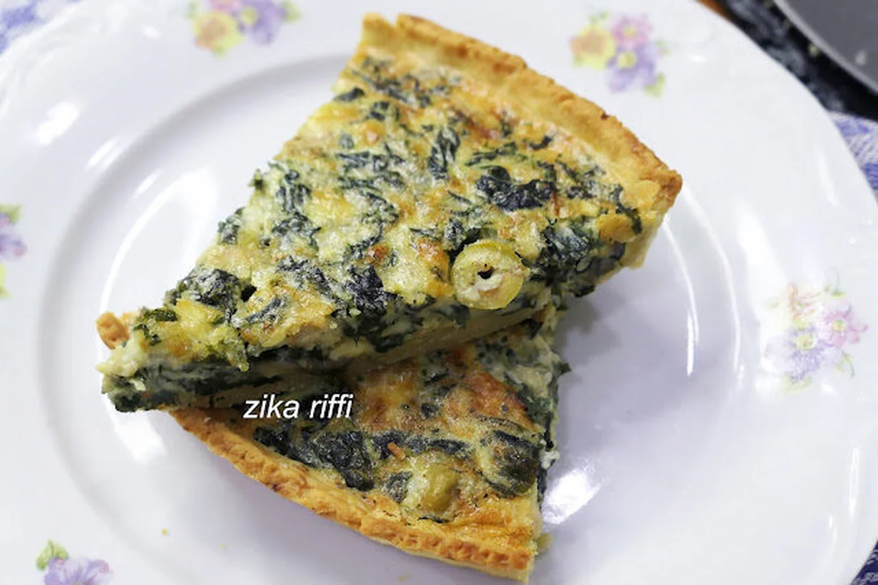 Quiche poulet épinards et parmesan