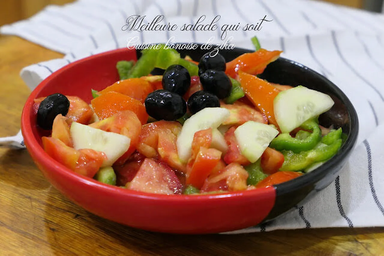 Salade de crudités de mon enfance