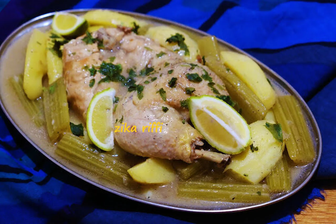 Tajine de cardons au poulet