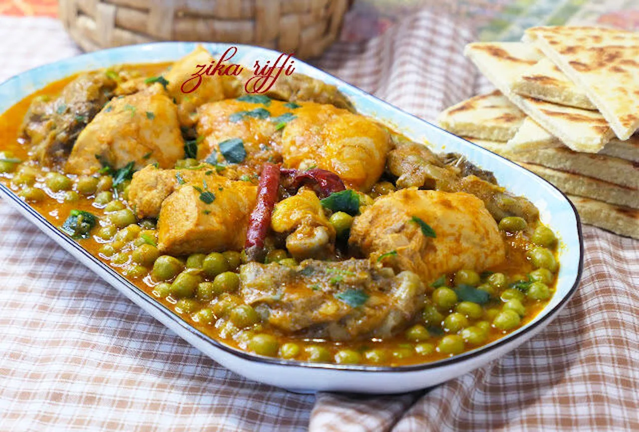 Tajine petits pois artichauts sauce rouge paprika