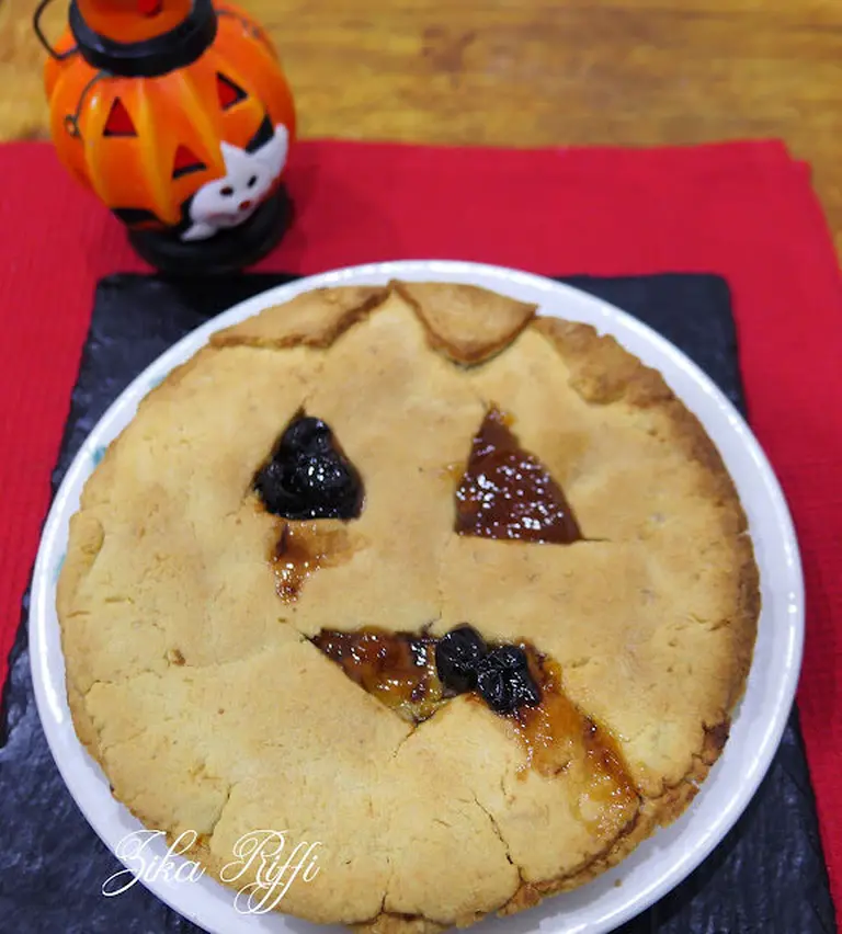 Tarte aux pommes d'Halloween