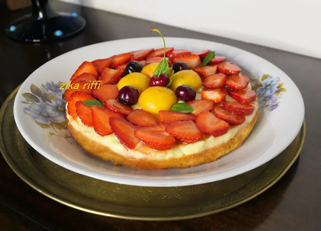Tarte financière aux fraises et au citron