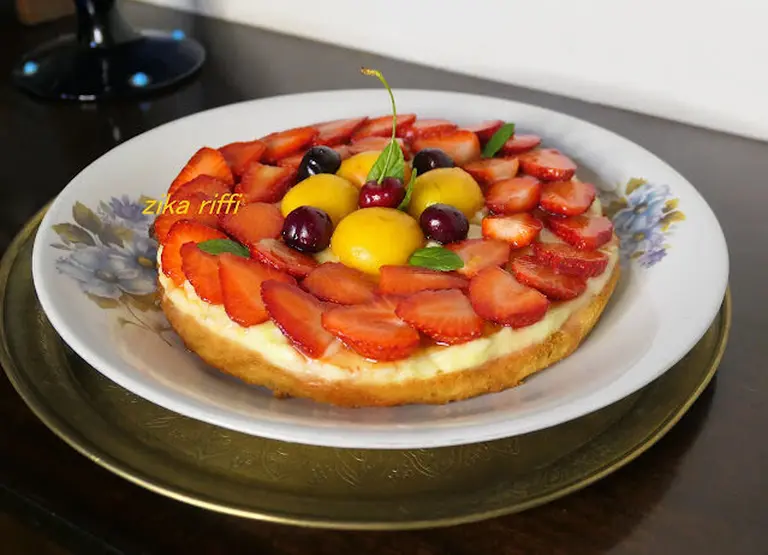 Tarte financière aux fraises et au citron