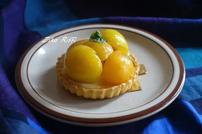Tartelettes aux mirabelles et crème pâtissière
