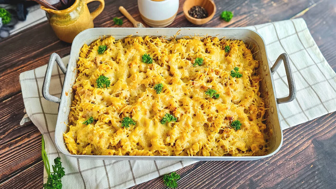 Gratin de pâtes au thon