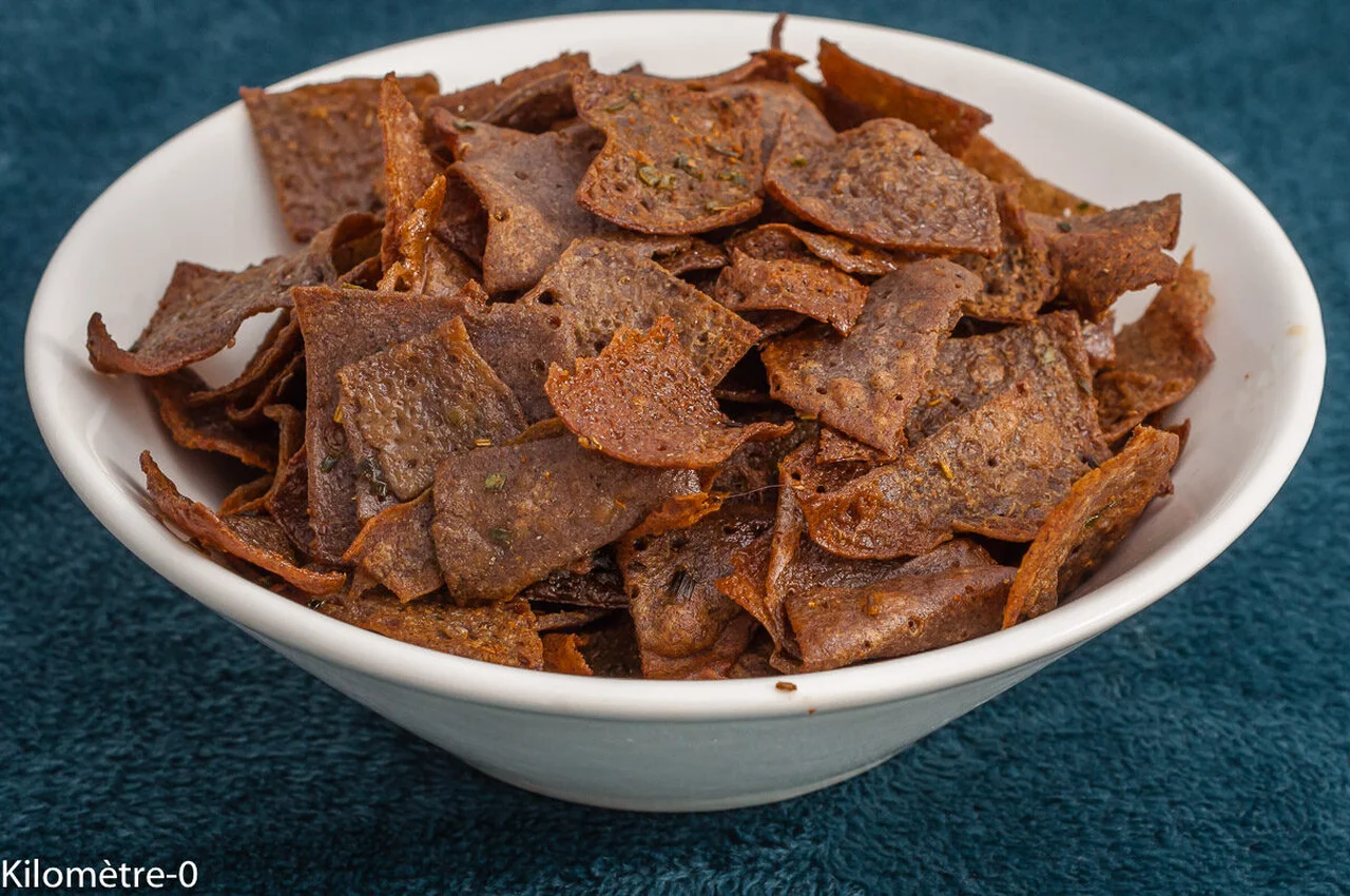 Chips de galettes de sarrasin au beurre et épices