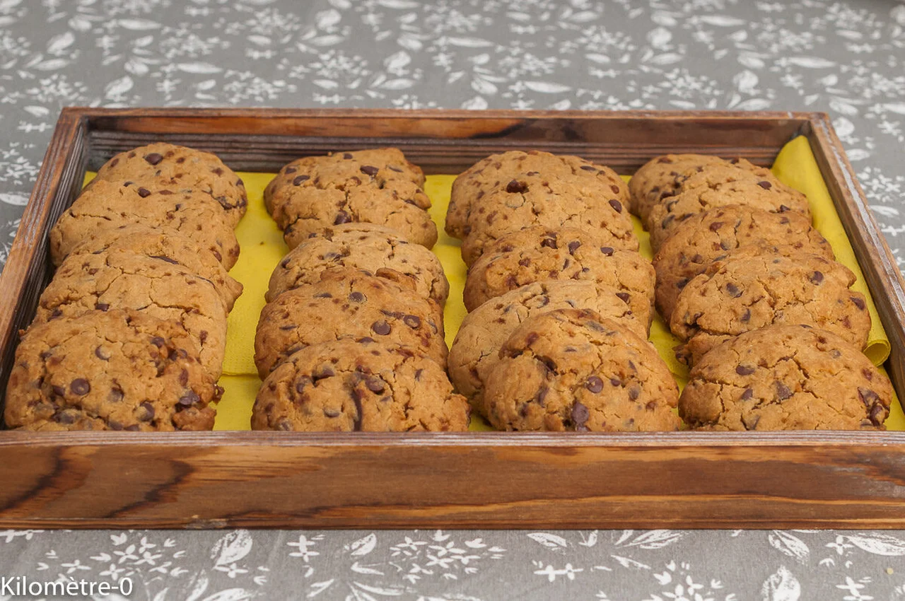 Cookies beurre de cacahuètes et chocolat
