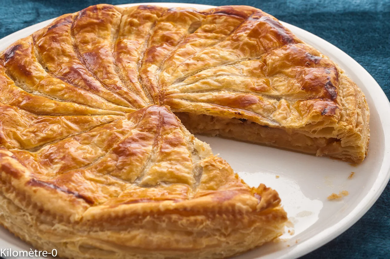 Galette des rois aux pommes et pépites de chocolat