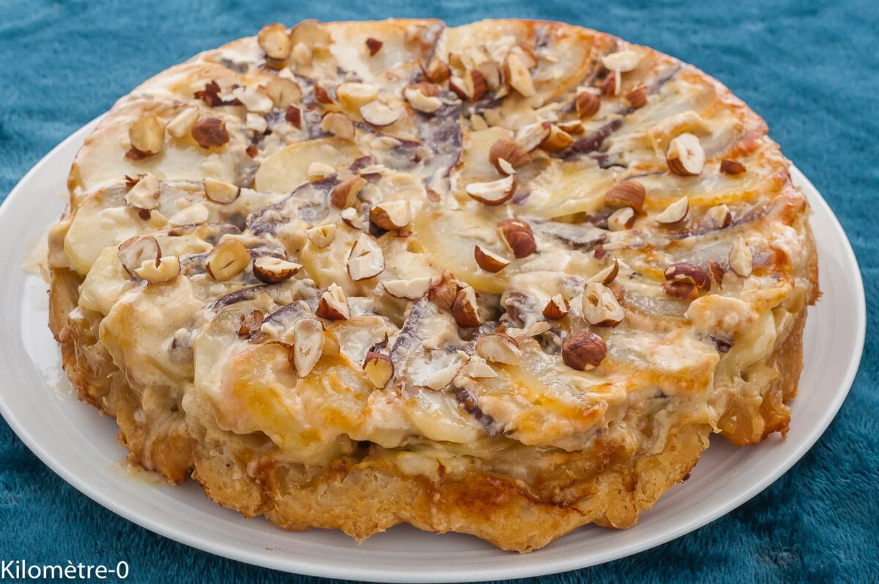 Tatin pommes de terre et magret séché de canard