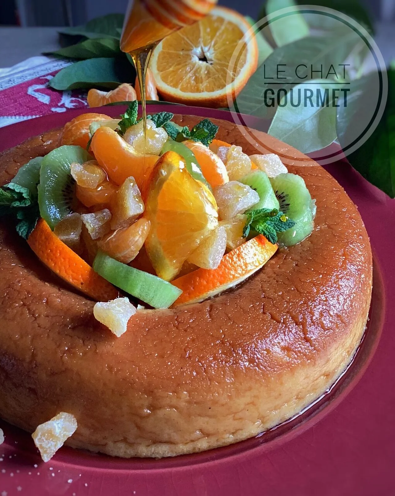 Couronne de semoule aux fruits