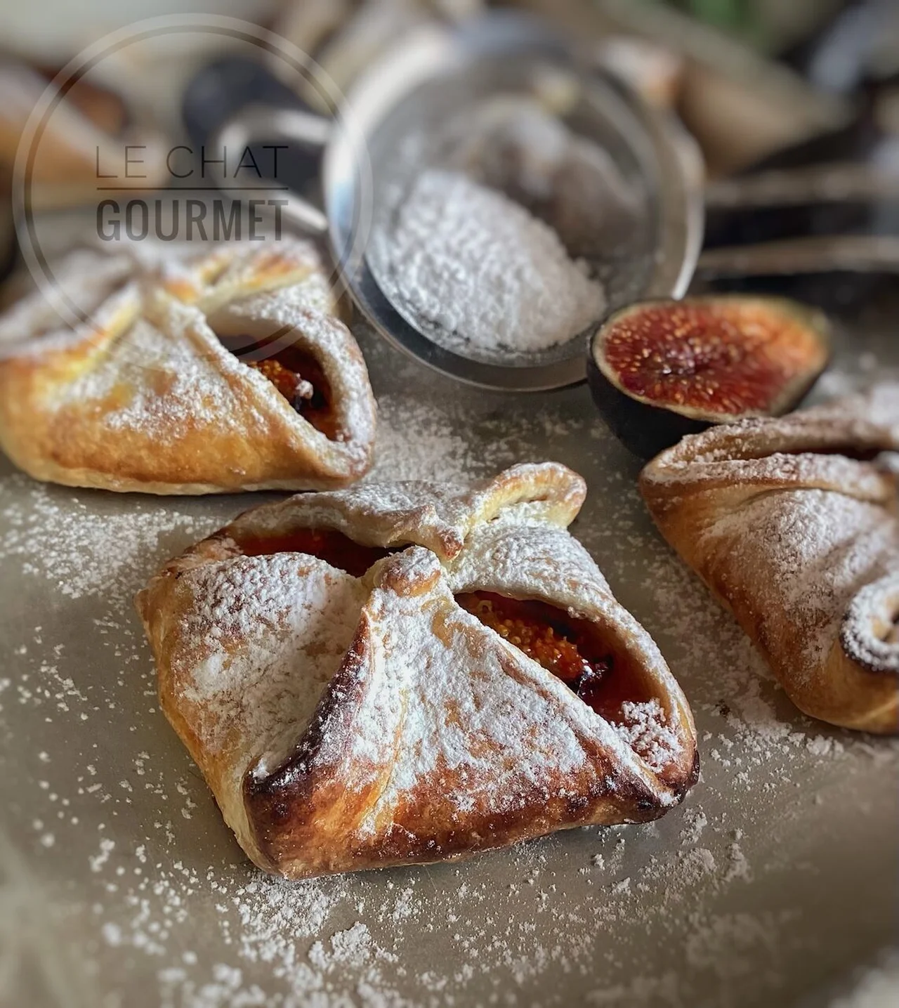 Feuilletés aux figues fraîches
