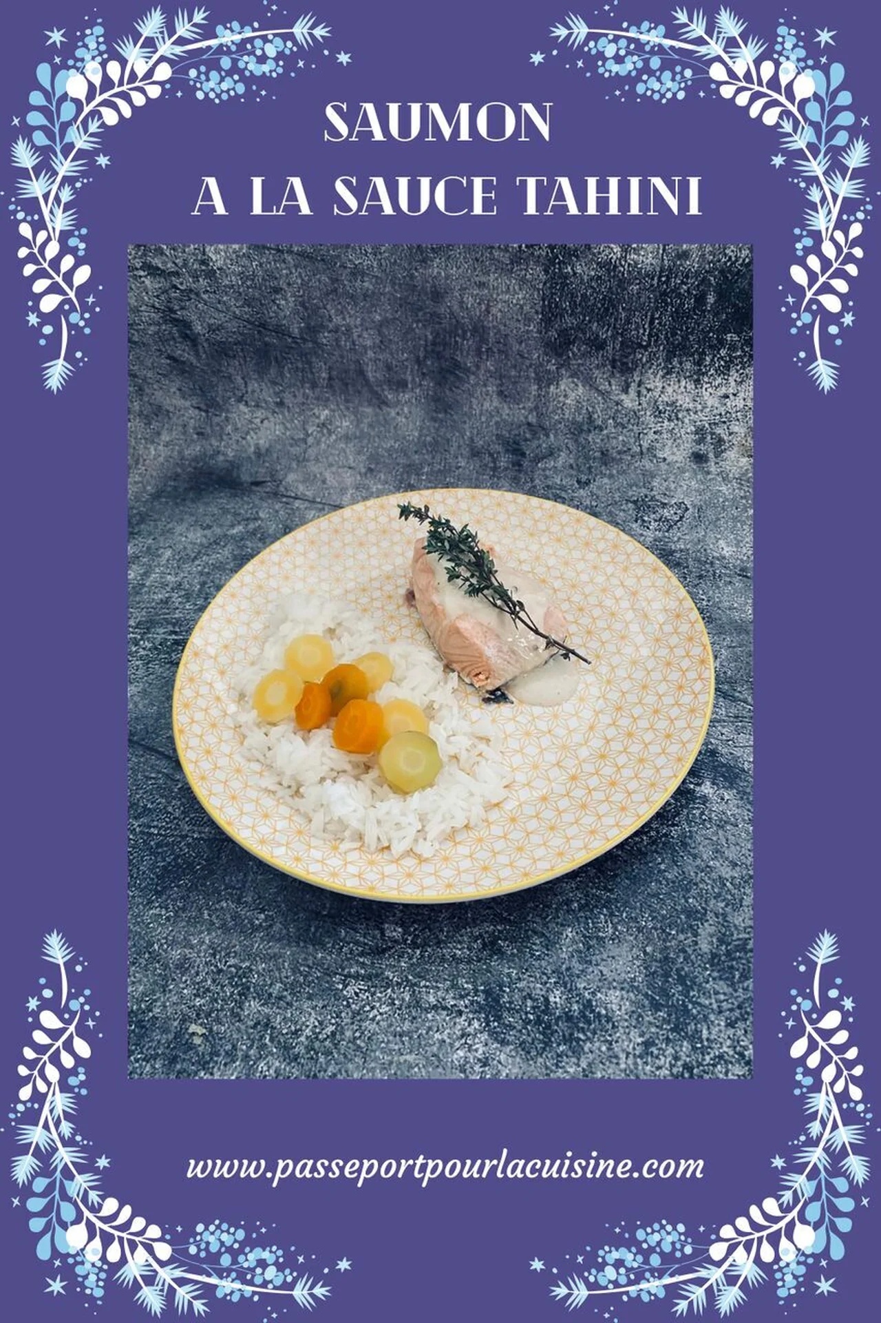 Saumon à la sauce tahini