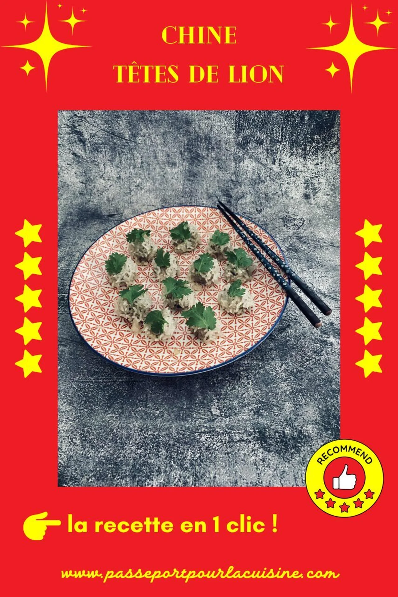 Têtes de lion comme en Chine