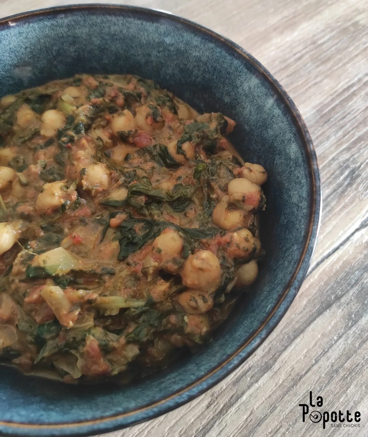 Curry de pois chiches et épinards