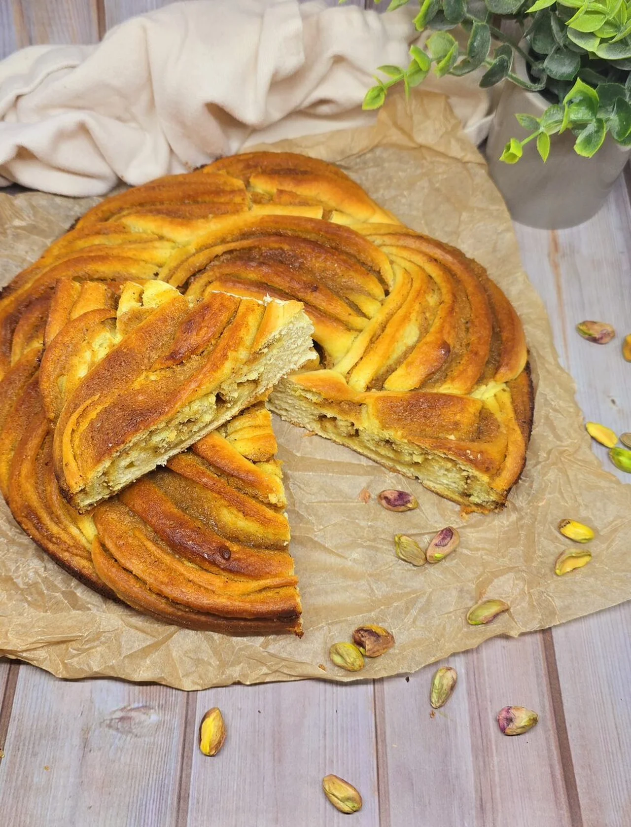 Babka pistache et fleur d'oranger