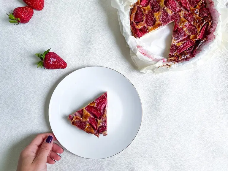Clafoutis aux fraises