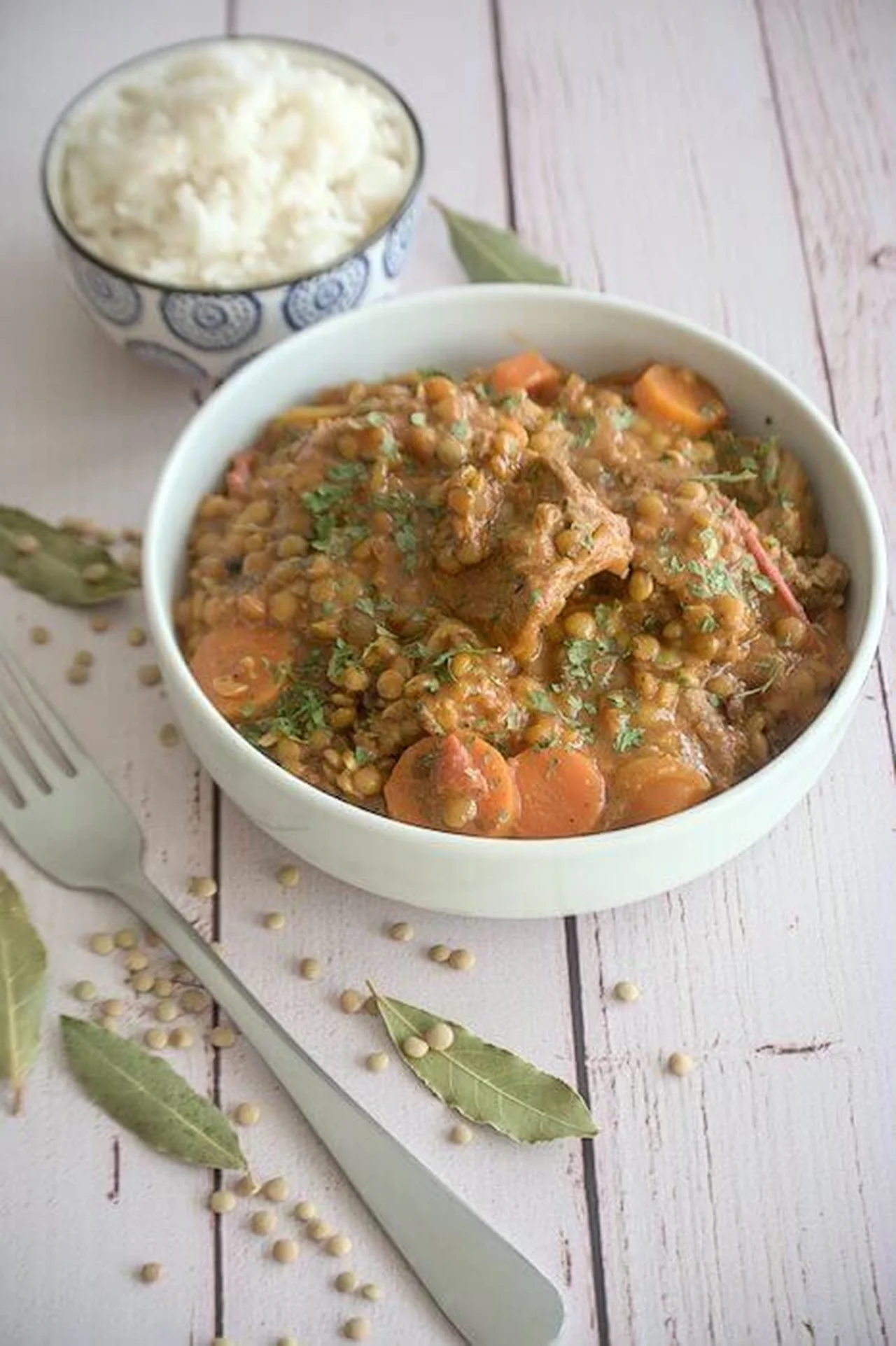 Boeuf aux lentilles et carottes à l'indienne