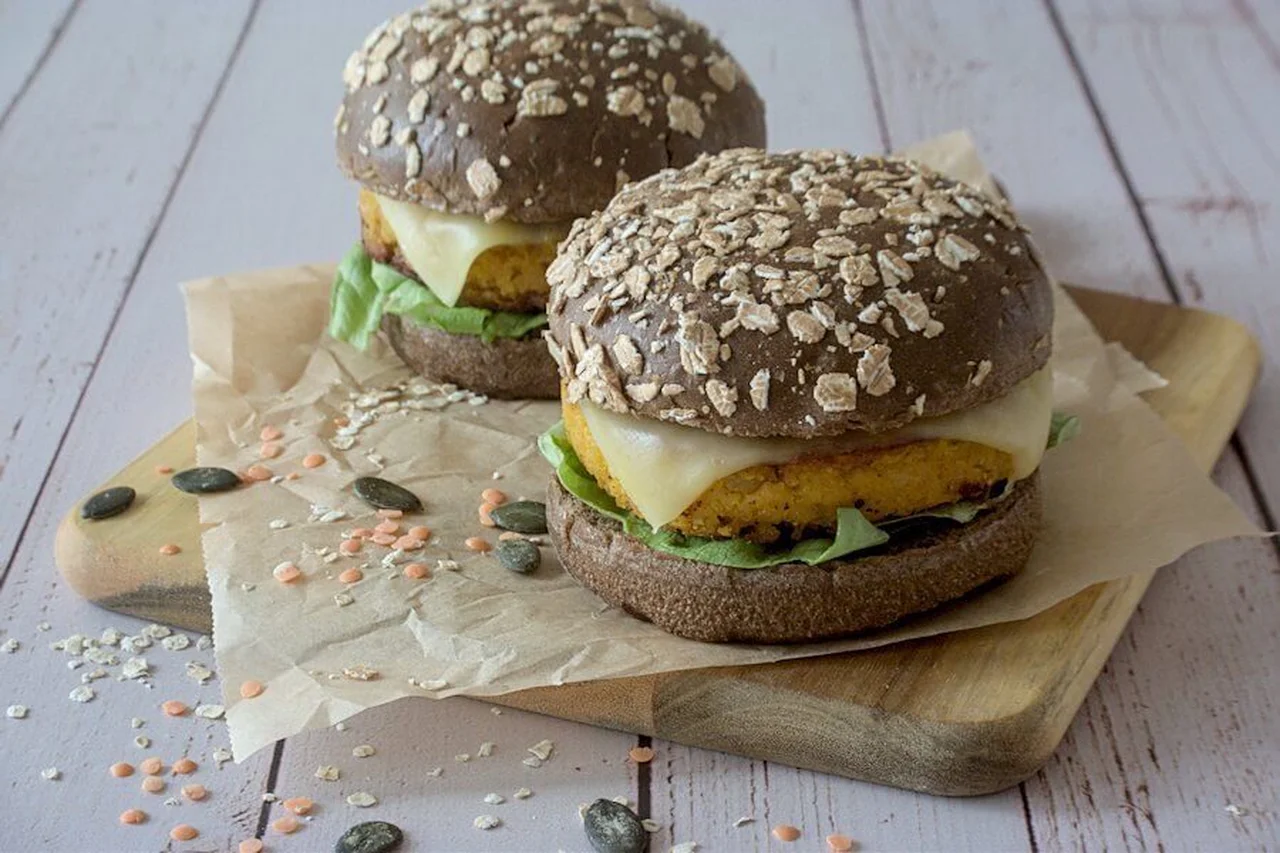 Burger végétarien aux lentilles corail