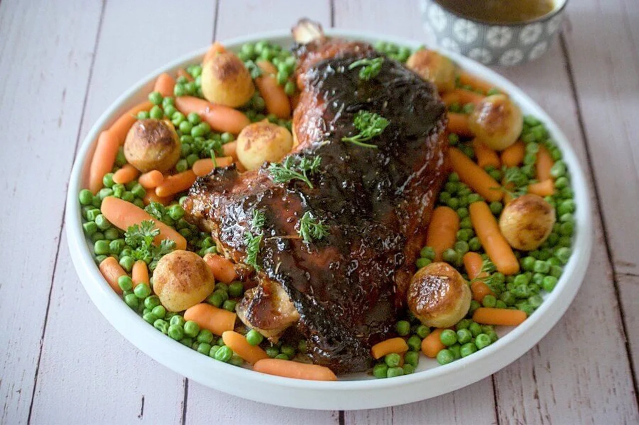 Cuisse de dinde au miel et à l'ail