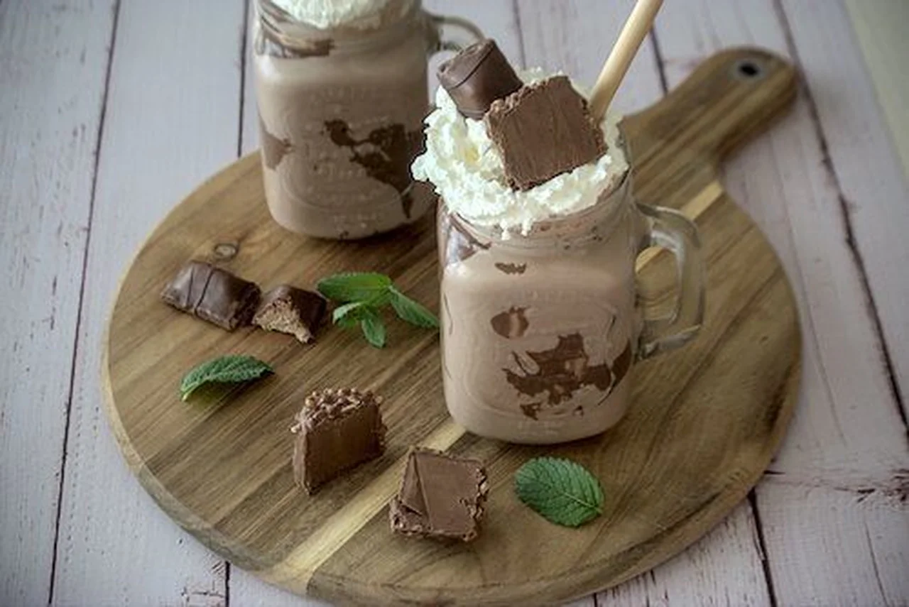 Milkshake vanille et pâte à tartiner