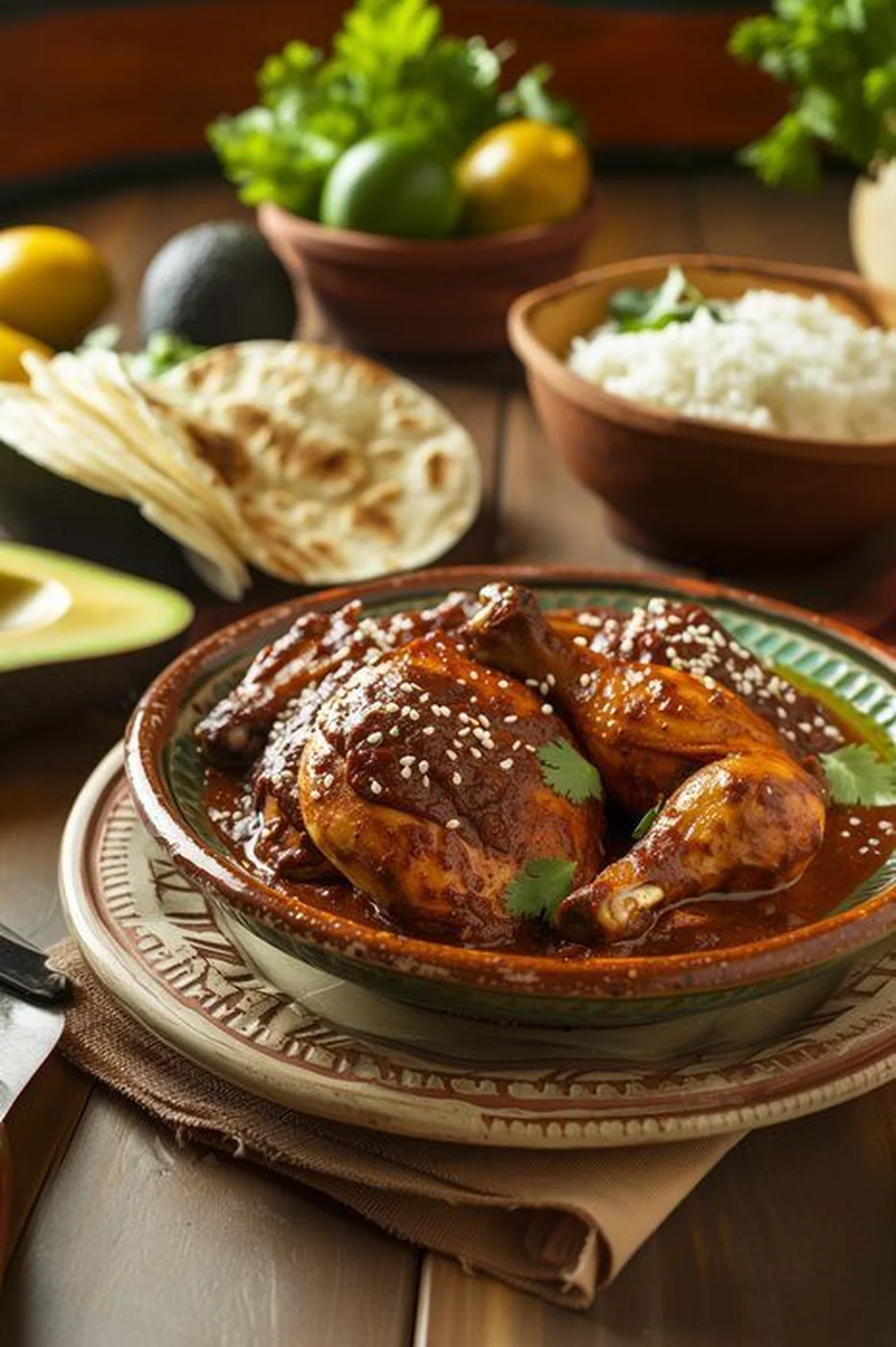 Poulet au Mole mexicain