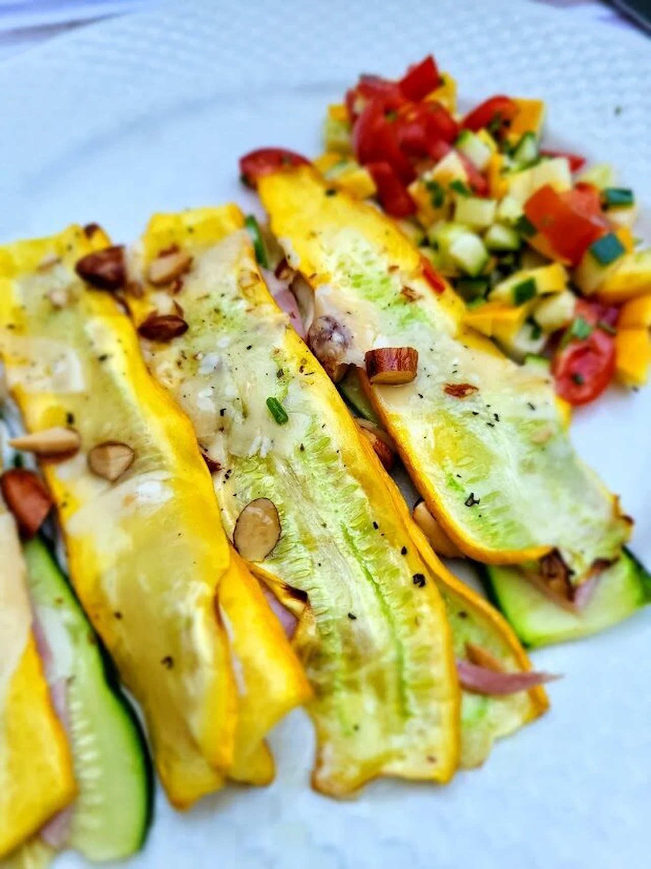 Courgettes grillées et farcies