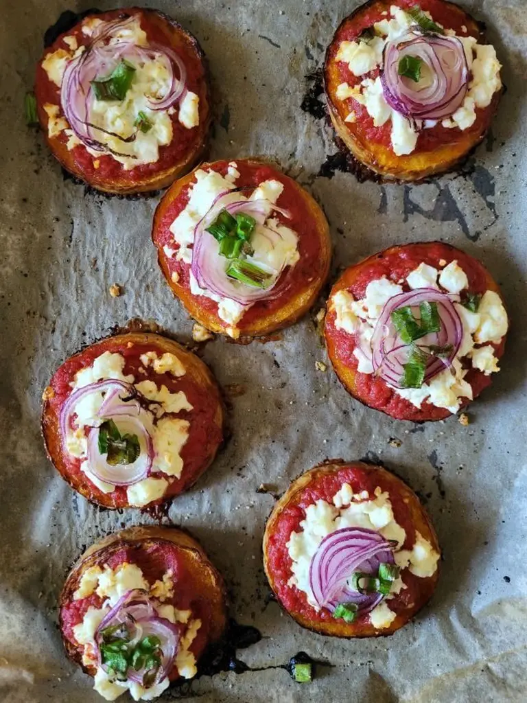 Mini pizza de butternut