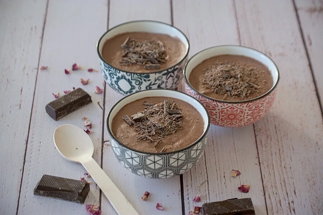 Mousse au chocolat IG bas à l'Aquafaba