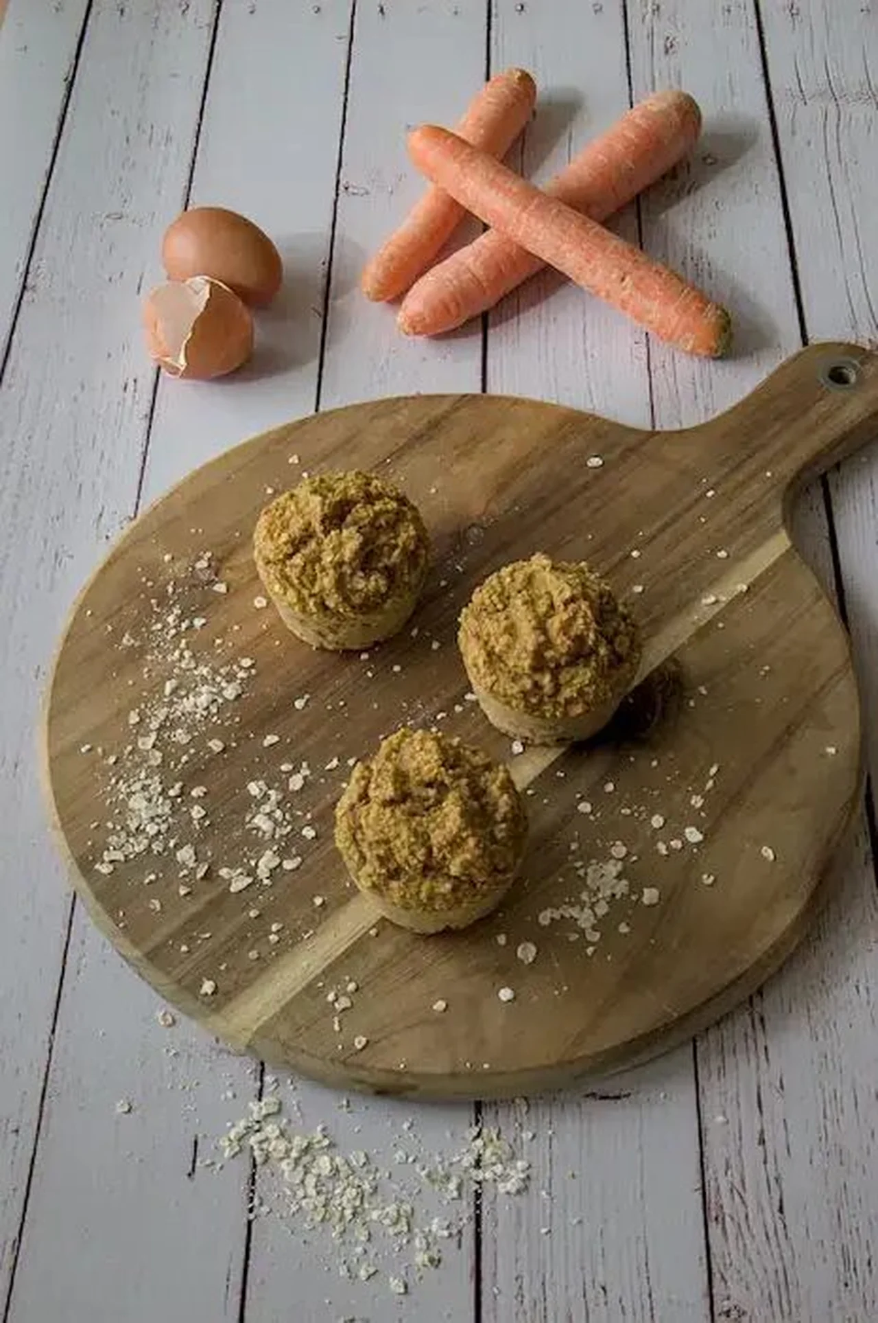 Muffins carottes, avoine et semoule IG bas