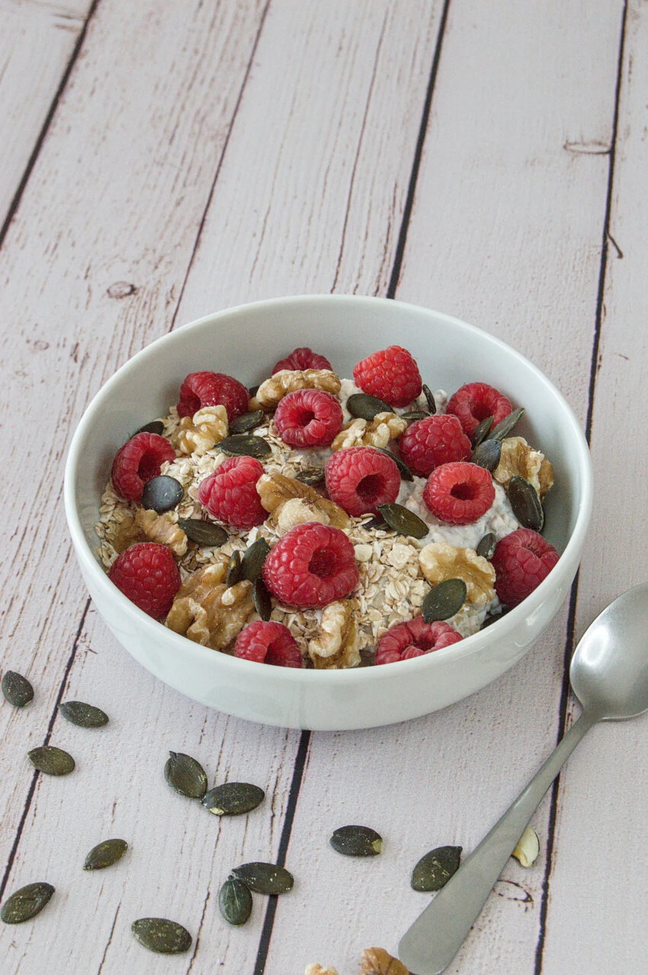 Petit-déjeuner IG bas au skyr et framboises