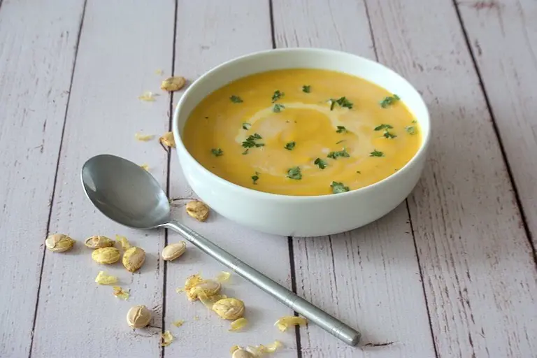 Velouté de potimarron au lait de coco