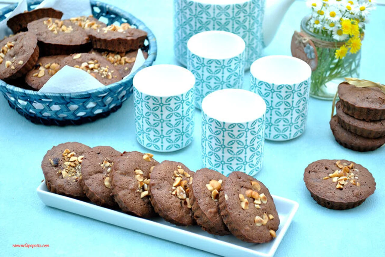 Biscuits moelleux au chocolat et noisettes