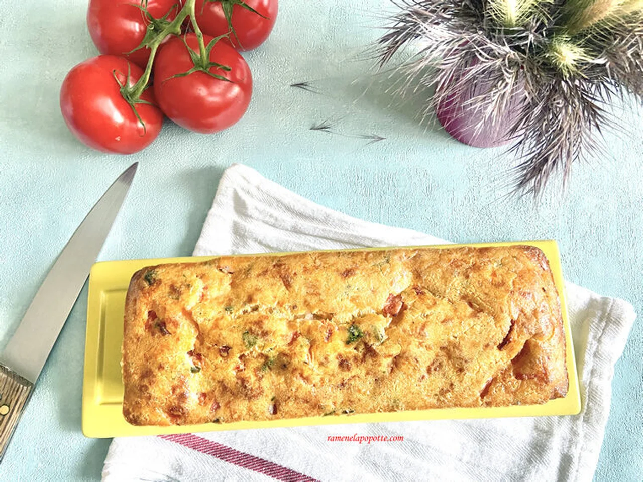 Cake tomates mozzarella