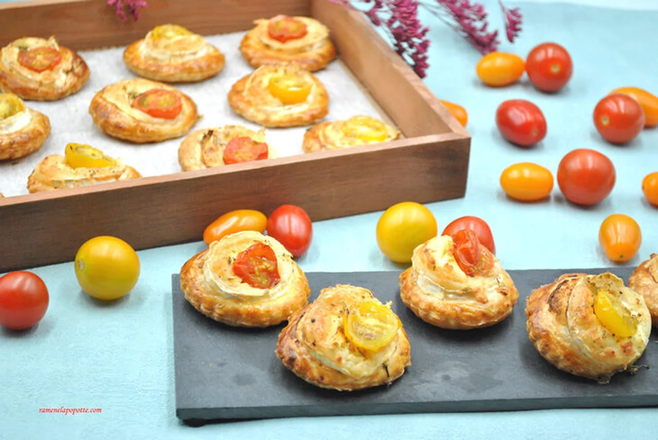 Feuilletés chèvre et tomate