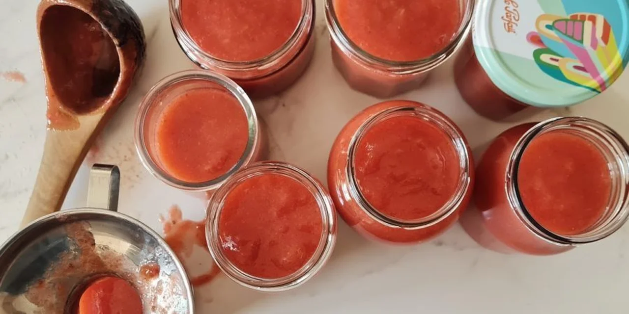 Compote pommes fraises