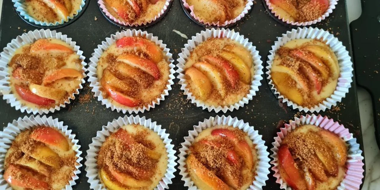Cupcakes aux pommes confites