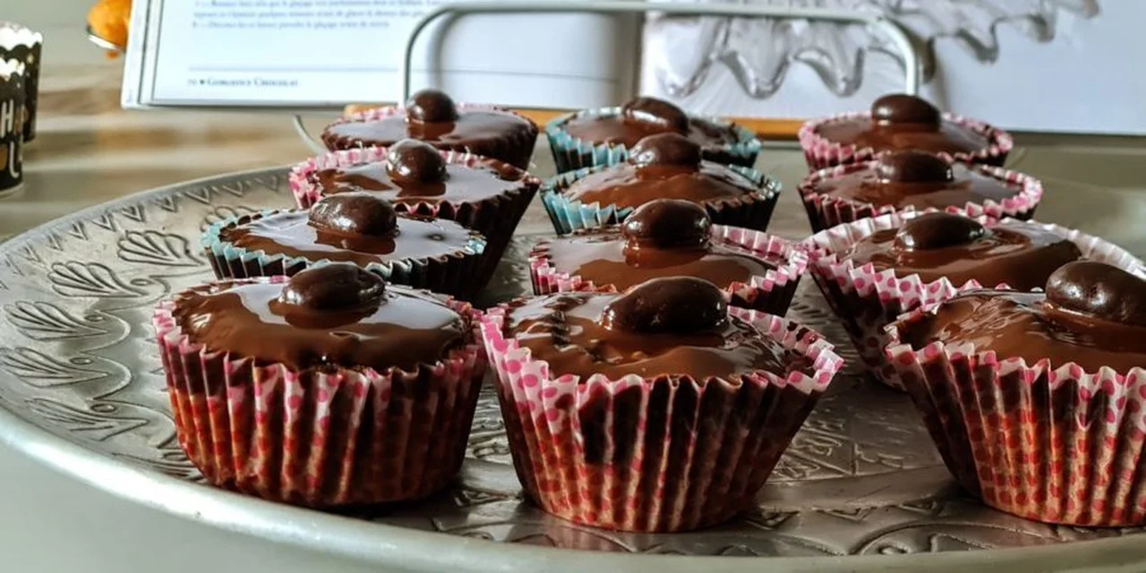 Cupcakes ganache chocolat