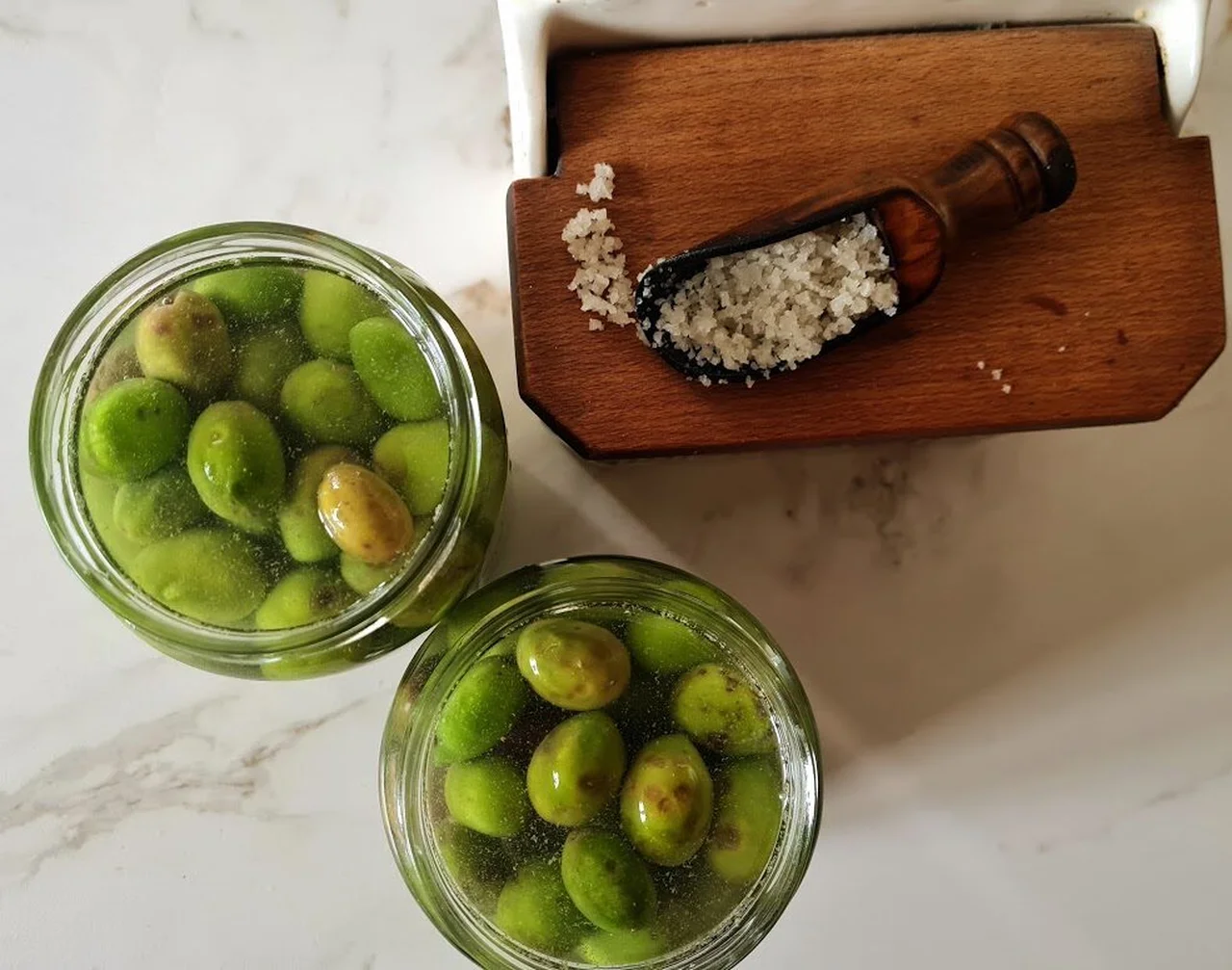 Olives vertes en saumure