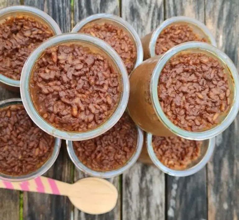 Riz au lait chocolat, cuisson à l'étuvée