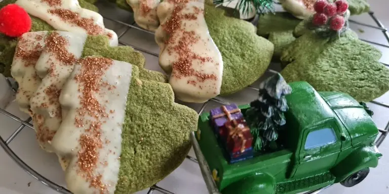 Sapin de Noël au thé matcha