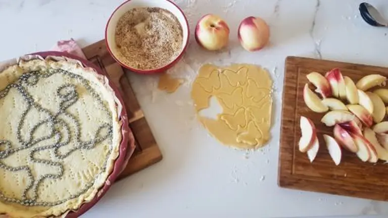 Tarte aux nectarines façon amandine