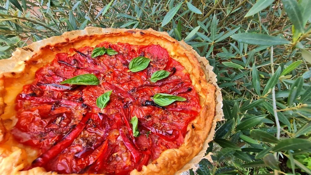 Tarte aux tomates du jardin