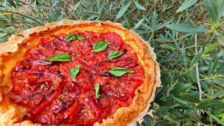 Tarte aux tomates du jardin