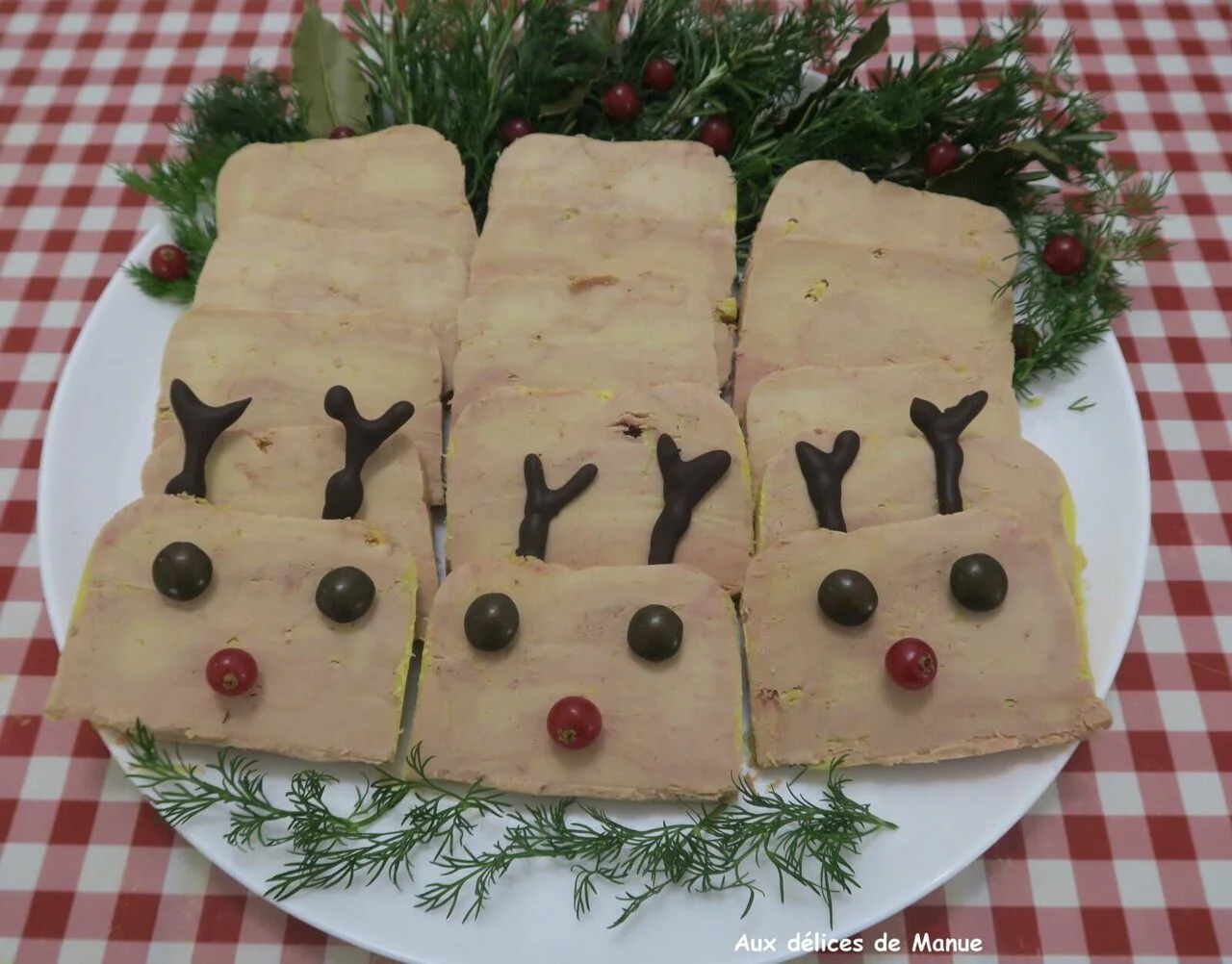 Présentation du foie gras pour Noël